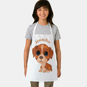 Personalisiert Kids Niedlich Puppy All-over Print  Schürze (Insitu)
