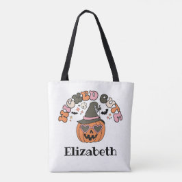 Personalisiert Kids Niedliche Halloween-Leckerei-T Tasche