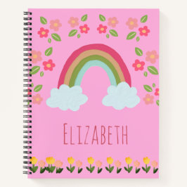 Personalisiert Kids Niedliche Regenbogenschule Notizblock