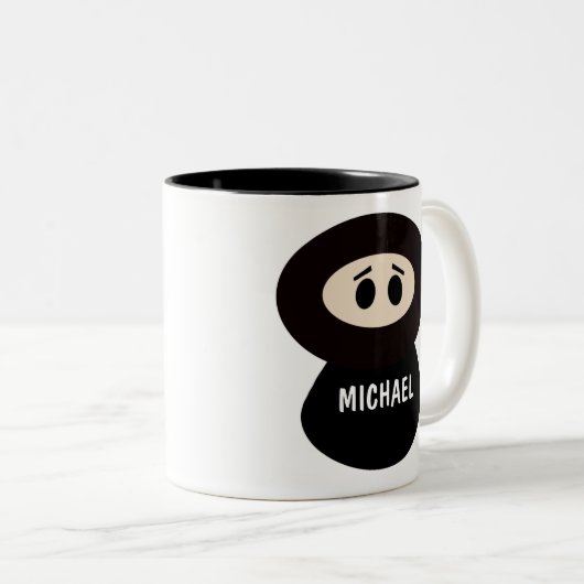 Personalisiert Kids Ninja Tasse (VorderseiteRechts)