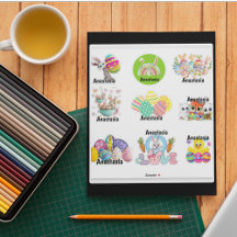 Personalisiert Kids Oster Vinyl Sticker maßgeschne