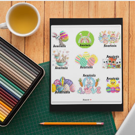 Personalisiert Kids Oster Vinyl Sticker maßgeschne