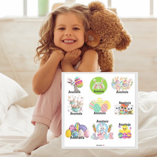 Personalisiert Kids Oster Vinyl Sticker maßgeschne