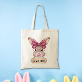 Personalisiert Kids Ostertasche mit Bunny Tragetasche