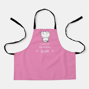 Personalisiert Kids Schürze Koch Pink trainieren