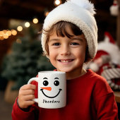Personalisiert Kids Snowman Face Kaffeetasse