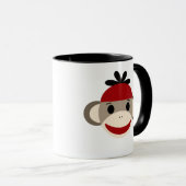 Personalisiert Kids Sock Monkey Tasse (VorderseiteRechts)