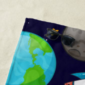Personalisiert Kids Space Astronaut Summer Strandtuch (Beispiel)