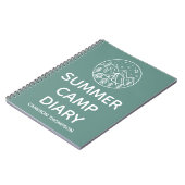 Personalisiert Kids Summer Camp Tagebuch 80 Seiten (Linke Seite)