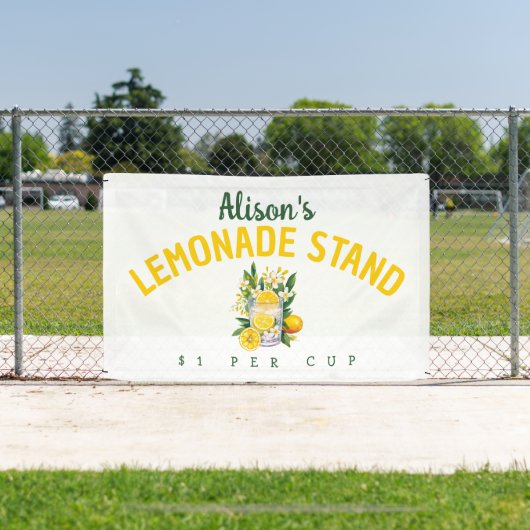 Personalisiert Kids Summer Lemonade Stand Banner (InSitu)