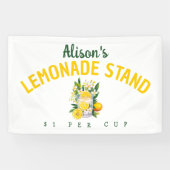 Personalisiert Kids Summer Lemonade Stand Banner (Horizontal)