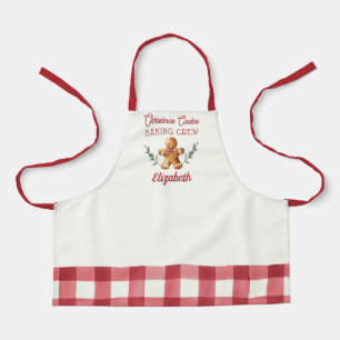 Personalisiert Kids Weihnachts Backen Crew Schürze