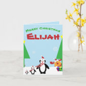 Personalisiert Kids Weihnachtsnachtsnachtskarte Karte (Gelbe Blume)