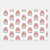 Personalisiert Kids Weihnachtswrapping Paper Sheet Geschenkpapier Set (Vorderseite 3)