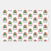 Personalisiert Kids Weihnachtswrapping Paper Sheet Geschenkpapier Set (Vorderseite 2)