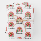 Personalisiert Kids Weihnachtswrapping Paper Sheet Geschenkpapier Set (Beispiel)