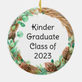 Personalisiert Kindergarten Abschluss Tiger Cub Keramik Ornament (Hinten)