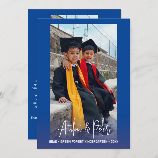 Personalisiert Kindergarten Kinder Abschluss Einladung (Vorne/Hinten)