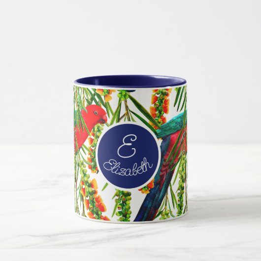 Personalisiert King Parrot Pattern Tasse (Zentrum)