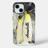 Personalisiert King Penguins Handy Case (Rückseite)