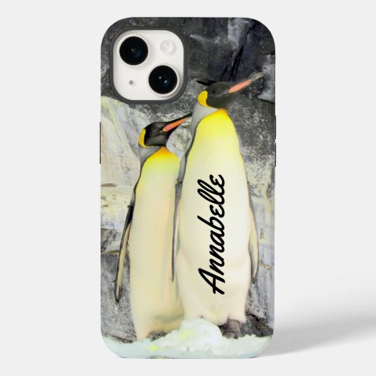 Personalisiert King Penguins Handy Case (Rückseite)