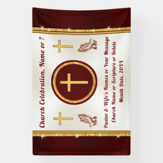 Personalisiert, Kirchenbanner für JEDEN URLAUB Banner (Vertikal)