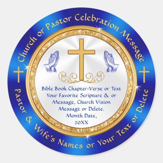 Personalisiert, Kirchenkleber, Favoriten, Umschläg Runder Aufkleber (Vorderseite)