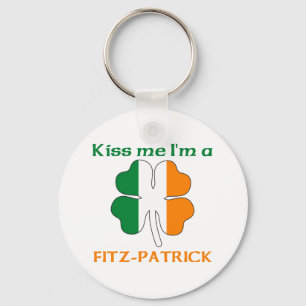 Personalisiert Kiss Me I bin Fitz-Patrick Schlüsselanhänger