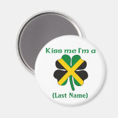 Personalisiert Kiss Me Ich bin Jamaikaner Magnet (Vorderseite/Rückseite)