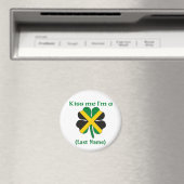 Personalisiert Kiss Me Ich bin Jamaikaner Magnet (In Situ (Geschirrspüler))