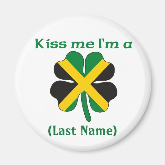 Personalisiert Kiss Me Ich bin Jamaikaner Magnet (Vorne)