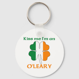 Personalisiert Kiss Me I'm O'Leary Schlüsselanhänger