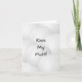 Personalisiert Kiss My Putt Karte