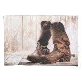 Personalisiert Kissen Hüllen Stiefel Land rustikal Kissenbezug (Vorderseite-Links)