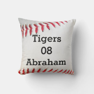 Personalisiert Kissen Weißes Baseball Rot Heftung