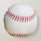 Personalisiert Kissen Weißes Baseball Rot Heftung (Vorderseite)