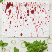 Personalisiert Kitchen Handtuch Blut Spritzer Vamp (Gefaltet)