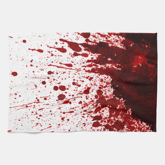 Personalisiert Kitchen Handtuch Blut Spritzer Vamp (Horizontal)