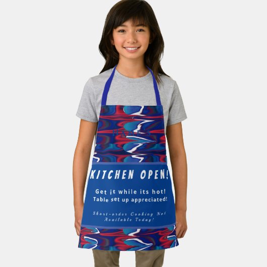 Personalisiert Kitchen Open + 3Comments Funny Apro Schürze (Insitu)