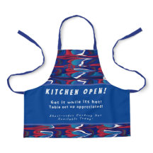 Personalisiert Kitchen Open + 3Comments Funny Apro