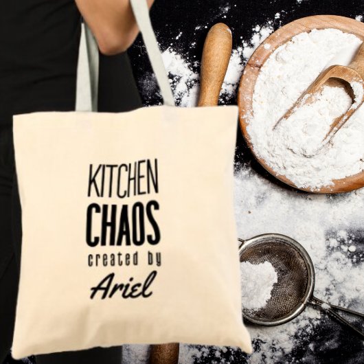Personalisiert Kitchenchaos Koch Koch Feinschmecke Tragetasche
