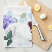 Personalisiert Kitetücher Lavendel Hibiskus Geschirrtuch (Viertel Falte)