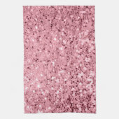 Personalisiert Kitetücher Rose Gold Glitzer Geschirrtuch (Vertikal)