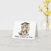 Personalisiert Kitten Kindergarten Abschluss Karte (Gelbe Blume)