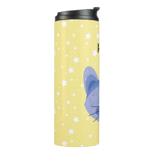 Personalisiert Kitten Thermosbecher (Nach links gedreht)