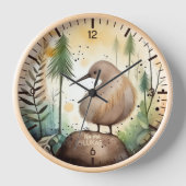 Personalisiert Kiwi Clock Uhr (Vorderseite)