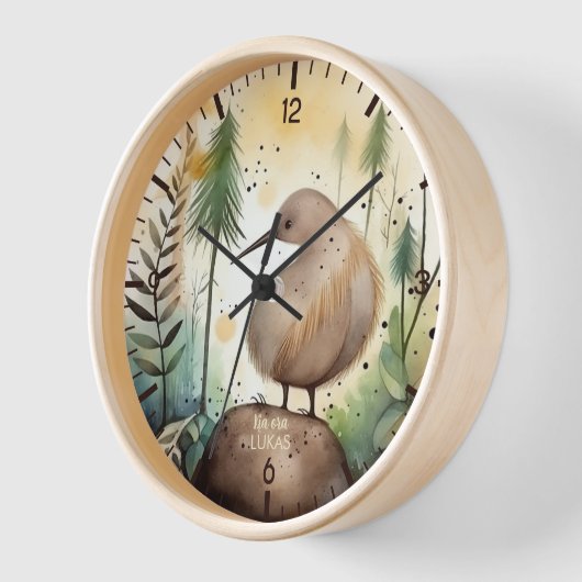 Personalisiert Kiwi Clock Uhr (Winkel)