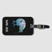 PERSONALISIERT KIWI NEW ZEALAND PAUA LUGGAGE TAG GEPÄCKANHÄNGER (Vorderseite (Horizontal))