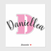 Personalisiert Klarere Vinyl-Namen-Labels Aufkleber (Blatt)