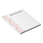 Personalisiert Klarinette Musikerinstrumentengesch Notizblock (angewinkelt)